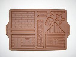 1997 Longaberger Pottery Gingerbread Holiday Home Mold N5