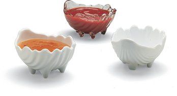 Carlisle 033802 SAN Sea Shell Sauce Cup, 2-Ounce Capacity, 1.93" Height, White (Case of 48) N6