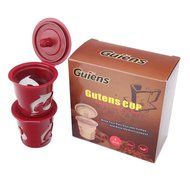 Gutens Reusable Coffee Filter Coffee Cup for All Keurig 1.0 Series - 4 pcs (1.0 Model, Red) N14