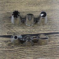 Set of 6pcs Russian Flower Stainless Steel Icing Piping Nozzle Tip Cake Tool N6