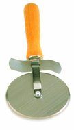 Crestware 4-Inch Pizza Cutter with Wood Handle