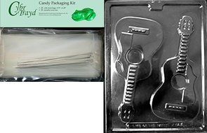 Cybrtrayd J097 Guitar for Specialty Box Jobs Chocolate Candy Mold N4
