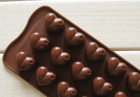 niceeshop(TM) Silicone Chocolate Heart Mold Mould-Chocolate N3