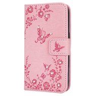 Galaxy Core Prime Wallet Case,PHEZEN Serect Garden Butterfly Flower Inlaid Shiny Glitter Diamond Pu Leather Flip... N27
