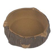 Chinese Yixing Zisha Handcraft Stump Ashtray Holder Deco Home Decor