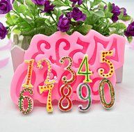 KOOTIPS Set of 1~9 pcs DIY Large Number Cake Silicone Mould Fondant Sugarcraft Cookie Plunger Cutter Mold Decorating...