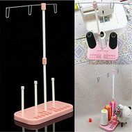 (12095-u) PINK THREE SPOOL THREAD STAND HOLDER HOUSEHOLD SEWING MACHINE (USA) N3