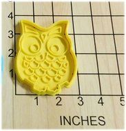 Wise Owl Bird Shape Cookie Cutter and Stamp #1009 N2