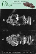Cybrtrayd C177 3D Santa Life of the Party Chocolate Candy Mold with Exclusive Cybrtrayd Copyrighted Chocolate...