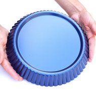 Tart Pan by Vanika, Pack of 2, Non-Stick Coating, Heavy Duty Steel Quiche Pans, PFOA-Free - Excellent Heat Conduction... N3