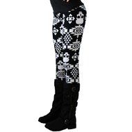PHOTNO Casual Women Lady Skinny Geometric Print Stretchy Jegging Pants Slim Leggings N72