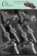 Cybrtrayd S033 Sports Chocolate Candy Mold, Ice Skates Lolly