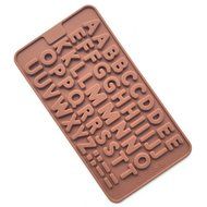 WMSTUDIO Chocolate Mold,DIY 26 Letters of the Alphabet Silicone Kitchen Baking Candy and Soap Molds N2