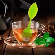 Smartlife15 2PCS Silicone Stainless Steel Tea Infuser Loose Leaf Strainer Steeper Herbal Brewer Handle with Steel... N3