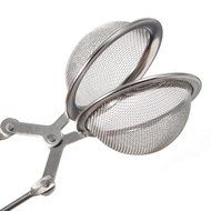 "Stainless Steel Herb Tea Strainer Spring Mesh Ball Enclosure" shopping N3