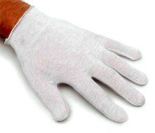 CK Products Large White Cotton Gloves, (Pack of 12 Pairs)
