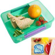 BLACK FRIDAY SALE - Bread &amp; Sandwich Cutters - Set of 10 Crust &amp; Cookie Cutter Shapes for Kids - Butterfly, Star... N2