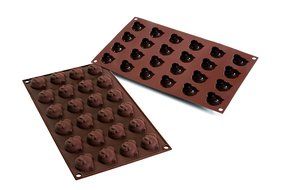 Silikomart Silicone Easy Chocolate Mold, Hearts N9