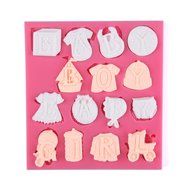 KookieMonsta Silicone Molds 3d Baby Boy Girl Molds Fondant Tool Cupcake Decoration Sugar Art Tools N4