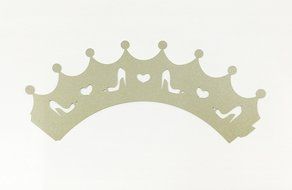 HUAL Cupcake Wrappers 50 Filigree Artistic Bake Cake Paper Cups High-heeled Shoes Lace Laser Cut Liner Baking... N7