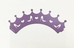 HUAL Cupcake Wrappers 50 Filigree Artistic Bake Cake Paper Cups High-heeled Shoes Lace Laser Cut Liner Baking... N9