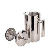XHHOME French Press Coffee Tea Pot Brewer with filter Stainless Steel Double Wall 350mL 12 Ounces N2