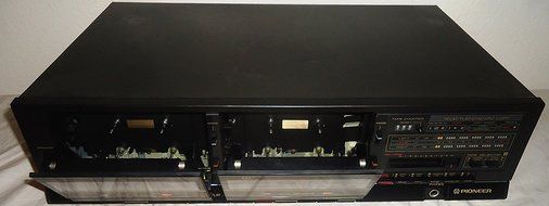 Pioneer Stereo Dual Cassette Tape Deck CT-1280WR - Auto Reverse - Japan 1986 N3