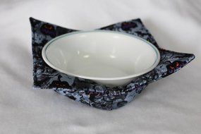 Microwave Bowl Cozy Bowl Potholder Reversible Halloween Owls