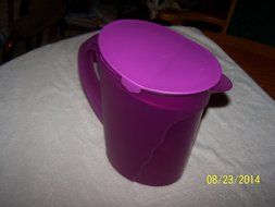 Tupperware Impression Pitcher Purple Rocker Top 1gal. N2