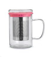 Indian Handicrafts Glass Infuser, Pewter N3