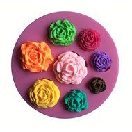 HT BAKEWARE | Eight Different Patterns and Sizes Rose Silicone Mold
