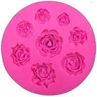 HT BAKEWARE | Eight Different Patterns and Sizes Rose Silicone Mold N2
