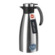 Emsa 18/10 Stainless Steel Soft Grip Carafe, 34-Ounce, Black N39