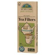 IF YOU CARE FSC Certified Unbleached Tea Filters, Tall, Beige