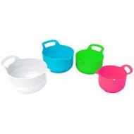 Gourmet Home Products 4-Piece Batter Bowl Set with Non-Skid Bottom (Lime) N8