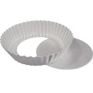 Fat Daddio's Anodized Aluminum Fluted Tart Pan, 10 Inches by 2 Inches N4