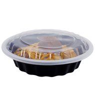 Freshware 20-Pack 7-Inch Round Bento Lunch Boxes with Lids - Stackable, Reusable, Microwave, Dishwasher &amp; Freezer... N18