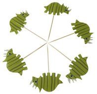Bilipala 24pcs Dinosaur Cupcake Toppers Picks, Puffy Picks, Cake Decoration