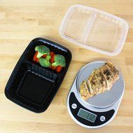 Freshware 20-Pack 7-Inch Round Bento Lunch Boxes with Lids - Stackable, Reusable, Microwave, Dishwasher &amp; Freezer... N21