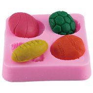 Soccer Basketball Football &amp;Tennis Ball Cake Mold Chocolate Mould Fondant Cake Tool Cake Sugar Craft Mold Cake... N2