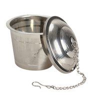 MENGDA Extra Fine Loose Leaf Tea Infuser / Stainless Steel Filter with Extended 7" Chain (1 pack) N3