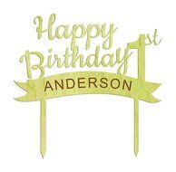 "50 Fabulous" Custom Wedding Anniversary, Birthday Cake Topper Personalized Rustic Woodn Cake Topper 7"-8" Inches... N9