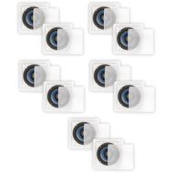 Blue Octave LS62 In Wall or In Ceiling 6.5" Speakers Home Theater 2-Way Square 5 Pair Pack