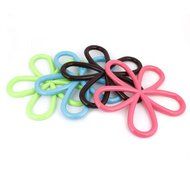 Plastic Flower Shaped Mat Kitchen Cup Pot Heat Insulation Pad 4 Pcs