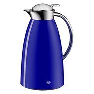 alfi Gusto Glass Vacuum Lacquered Metal Thermal Carafe for Hot and Cold Beverages, 1.0 L, Royal Blue
