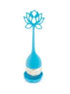 Silicone Lotus Tea Infuser by Simply Tealicious Tea Company (Blue)