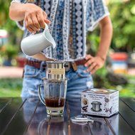 Vietnamese Coffee Filter Phin, Stainless Steel Coffee Filter, Best Coffee Dripper for Office, Outdoor or Single... N6