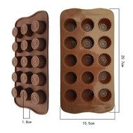 Fanhesheng Silicone Concentric circles Shaped Baking Molds for Chocolate Candy Molds, Ice Molds, Silicone Molds... N4