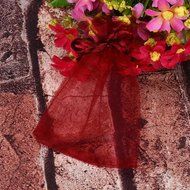 Candy Small Bag DZT1968&reg; 100pcs Organza Wedding Party Decoration Gift Candy Sheer Bags Pouches (Red) N8