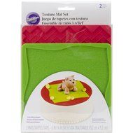 Wilton 409-2575 Texture 2-Piece Mold Set, Grass/Brick
